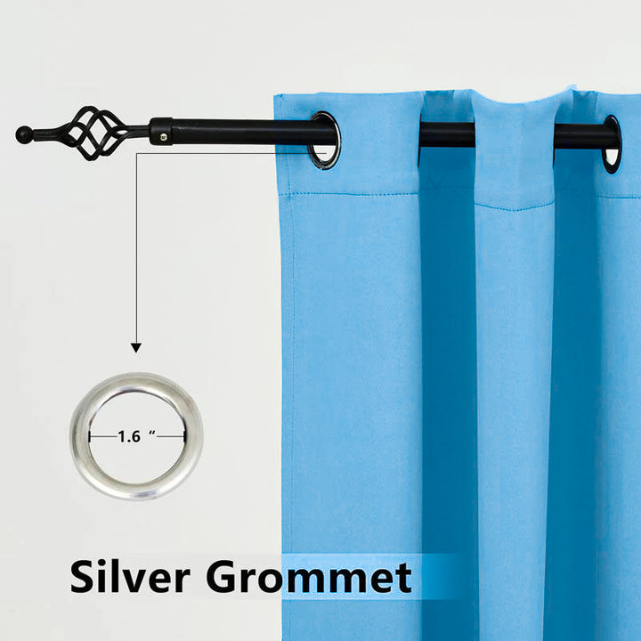 Deck Curtains With Grommets Top, Waterproof Deck Curtains, Grommets Top Deck Curtains, 1 Pcs