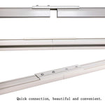 Upgraded White Aluminum Curtain Track, with Curved track, Can be Used as an Extension Track Rod, Ceiling or Wall mount, Indoor or Outdoor