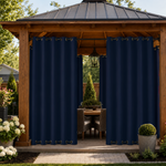 Gazebo Curtains With Grommets Top & Bottom, Waterproof Gazebo Curtains, Grommets Top & Bottom Gazebo Curtains, 1 Pcs
