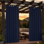 Pergola Curtains With Velcro Tab Top, Outdoor Pergola Curtains, Waterproof Velcro Tab Top Pergola Curtains, 1 Pcs
