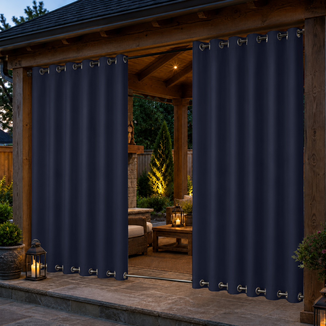 Pavilion Curtains With Grommets Top &amp; Bottom, Waterproof Pavilion Curtains, Grommets Top &amp; Bottom Pavilion Curtains, 1 Pcs
