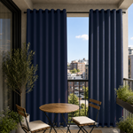 Balcony Curtains With Grommets Top & Bottom, Waterproof Balcony Curtains, Grommets Top & Bottom Balcony Curtains, 1 Pcs