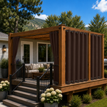 Deck Curtains With Grommets Top & Bottom, Waterproof Deck Curtains, Grommets Top & Bottom Deck Curtains, 1 Pcs