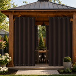 Gazebo Curtains With Grommets Top & Bottom, Waterproof Gazebo Curtains, Grommets Top & Bottom Gazebo Curtains, 1 Pcs