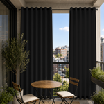 Balcony Curtains With Grommets Top & Bottom, Waterproof Balcony Curtains, Grommets Top & Bottom Balcony Curtains, 1 Pcs
