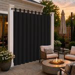 Patio Curtains With Velcro Tab Top, Outdoor Patio Curtains, Waterproof Patio Curtains, 1 Pcs