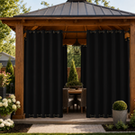 Gazebo Curtains With Grommets Top & Bottom, Waterproof Gazebo Curtains, Grommets Top & Bottom Gazebo Curtains, 1 Pcs