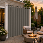 Patio Curtains With Velcro Tab Top, Outdoor Patio Curtains, Waterproof Patio Curtains, 1 Pcs