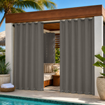 Cabana Curtains With Grommets Top & Bottom, Waterproof Cabana Curtains, Grommets Top & Bottom Cabana Curtains, 1 Pcs