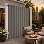 Patio Curtains With Grommets Top & Bottom, Waterproof Patio Curtains, Grommets Top & Bottom Patio Curtains, 1 Pcs