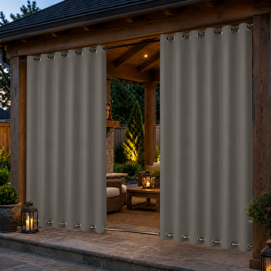 Pavilion Curtains With Grommets Top &amp; Bottom, Waterproof Pavilion Curtains, Grommets Top &amp; Bottom Pavilion Curtains, 1 Pcs