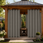 Gazebo Curtains With Grommets Top & Bottom, Waterproof Gazebo Curtains, Grommets Top & Bottom Gazebo Curtains, 1 Pcs
