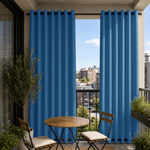 Balcony Curtains With Grommets Top & Bottom, Waterproof Balcony Curtains, Grommets Top & Bottom Balcony Curtains, 1 Pcs