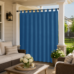 Porch Curtains With Velcro Tab Top, Outdoor Porch  Curtains, Waterproof Velcro Tab Top Porch Curtains, 1 Pcs