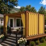 Deck Curtains With Grommets Top & Bottom, Waterproof Deck Curtains, Grommets Top & Bottom Deck Curtains, 1 Pcs