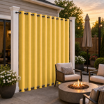 Patio Curtains With Grommets Top & Bottom, Waterproof Patio Curtains, Grommets Top & Bottom Patio Curtains, 1 Pcs