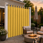 Patio Curtains With Velcro Tab Top, Outdoor Patio Curtains, Waterproof Patio Curtains, 1 Pcs