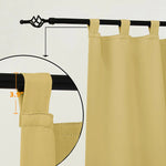 Deck Curtains With Tab Top, Outdoor Deck Curtains, Waterproof Tab Top Deck Curtains, 1 Pcs