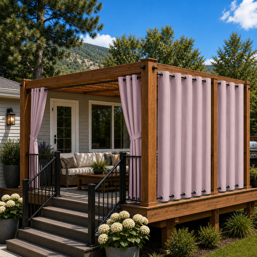 Deck Curtains With Grommets Top &amp; Bottom, Waterproof Deck Curtains, Grommets Top &amp; Bottom Deck Curtains, 1 Pcs