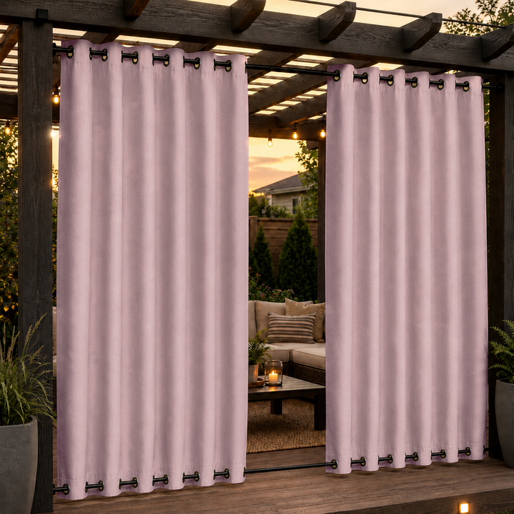 Pergola Curtains With Grommets Top &amp; Bottom, Waterproof Pergola Curtains, Grommets Top &amp; Bottom Pergola Curtains, 1 Pcs