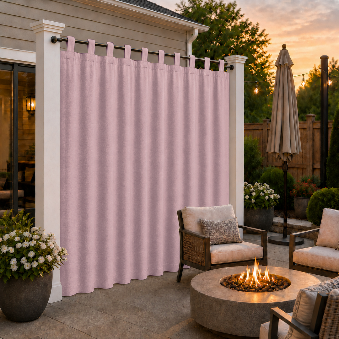 Patio Curtains With Velcro Tab Top, Outdoor Patio Curtains, Waterproof Patio Curtains, 1 Pcs
