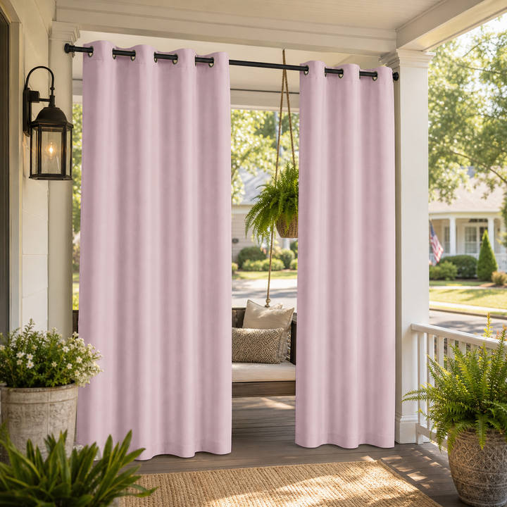 Porch Curtains With Grommets Top, Waterproof Porch Curtains, Grommets Top Porch Curtains, 1 Pcs