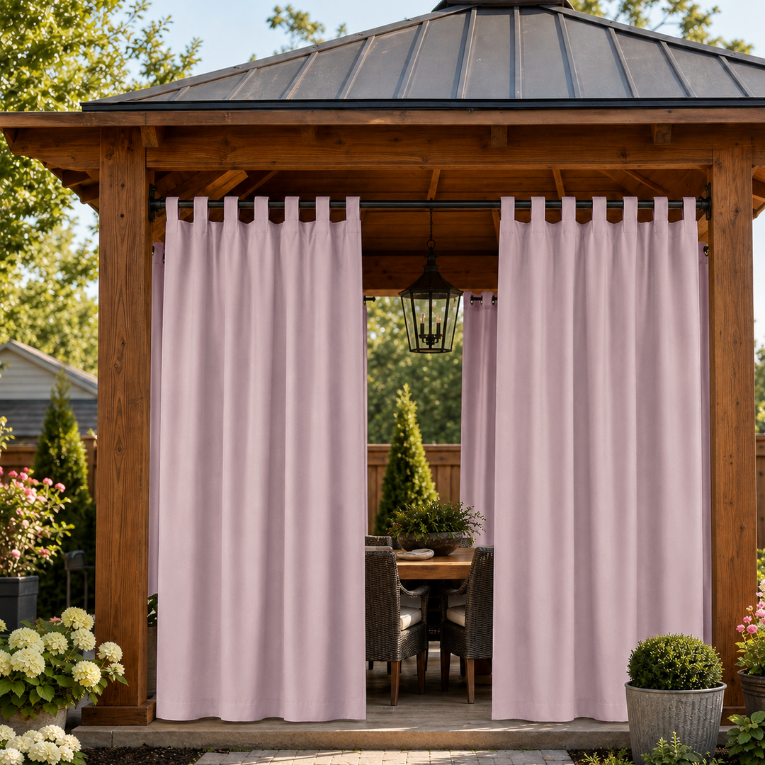 Gazebo Curtains With Tab Top, Outdoor Gazebo Curtains, Waterproof Tab Top Gazebo Curtains, 1 Pcs
