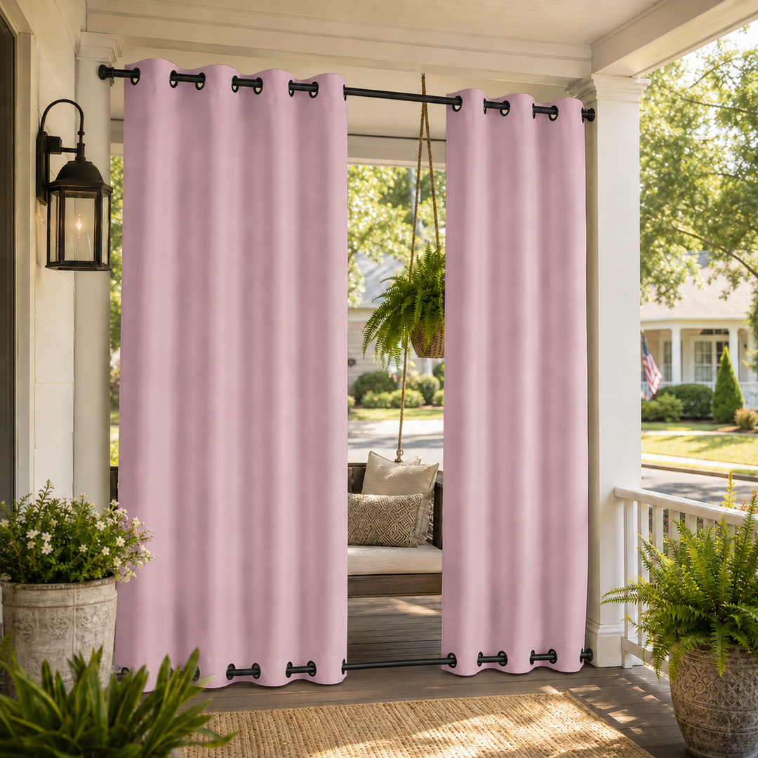 Porch Curtains With Grommets Top &amp; Bottom, Waterproof Porch Curtains, Grommets Top &amp; Bottom Porch Curtains, 1 Pcs