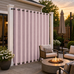 Patio Curtains With Grommets Top & Bottom, Waterproof Patio Curtains, Grommets Top & Bottom Patio Curtains, 1 Pcs