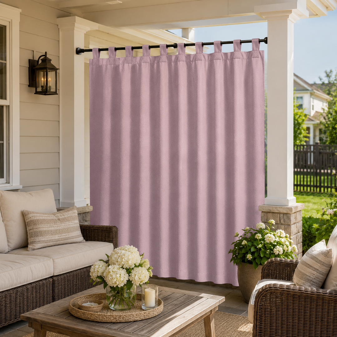 Porch Curtains With Tab Top, Outdoor Porch Curtains, Waterproof Tab Top Porch Curtains, 1 Pcs