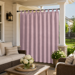 Porch Curtains With Velcro Tab Top, Outdoor Porch  Curtains, Waterproof Velcro Tab Top Porch Curtains, 1 Pcs