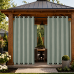 Gazebo Curtains With Grommets Top & Bottom, Waterproof Gazebo Curtains, Grommets Top & Bottom Gazebo Curtains, 1 Pcs