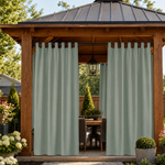 Gazebo Curtains With Velcro Tab Top, Outdoor Gazebo Curtains, Waterproof Velcro Tab Top Gazebo Curtains, 1 Pcs