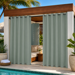 Cabana Curtains With Grommets Top & Bottom, Waterproof Cabana Curtains, Grommets Top & Bottom Cabana Curtains, 1 Pcs