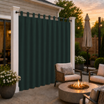 Patio Curtains With Velcro Tab Top, Outdoor Patio Curtains, Waterproof Patio Curtains, 1 Pcs