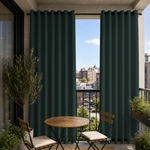 Balcony Curtains With Grommets Top & Bottom, Waterproof Balcony Curtains, Grommets Top & Bottom Balcony Curtains, 1 Pcs
