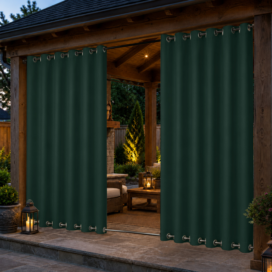 Pavilion Curtains With Grommets Top &amp; Bottom, Waterproof Pavilion Curtains, Grommets Top &amp; Bottom Pavilion Curtains, 1 Pcs
