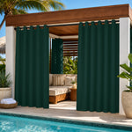 Cabana Curtains With Velcro Tab Top, Outdoor Cabana Curtains, Waterproof Velcro Tab Top Cabana Curtains, 1 Pcs