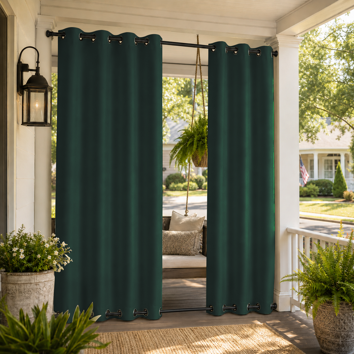 Porch Curtains With Grommets Top &amp; Bottom, Waterproof Porch Curtains, Grommets Top &amp; Bottom Porch Curtains, 1 Pcs
