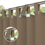 Pavilion Curtains With Velcro Tab Top, Outdoor Pavilion Curtains, Waterproof Velcro Tab Top Pavilion Curtains, 1 Pcs