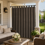 Porch Curtains With Velcro Tab Top, Outdoor Porch  Curtains, Waterproof Velcro Tab Top Porch Curtains, 1 Pcs