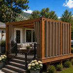 Deck Curtains With Grommets Top & Bottom, Waterproof Deck Curtains, Grommets Top & Bottom Deck Curtains, 1 Pcs