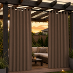 Pergola Curtains With Velcro Tab Top, Outdoor Pergola Curtains, Waterproof Velcro Tab Top Pergola Curtains, 1 Pcs