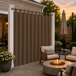 Patio Curtains With Velcro Tab Top, Outdoor Patio Curtains, Waterproof Patio Curtains, 1 Pcs