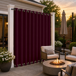 Patio Curtains With Grommets Top & Bottom, Waterproof Patio Curtains, Grommets Top & Bottom Patio Curtains, 1 Pcs