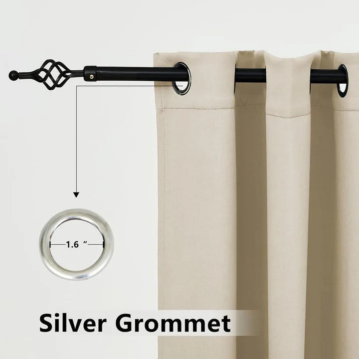 Deck Curtains With Grommets Top, Waterproof Deck Curtains, Grommets Top Deck Curtains, 1 Pcs