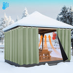 Outdoor Cold Proof Curtains to Reduce Noise Insulation Blackout, Cold Proof Outdoor Curtains