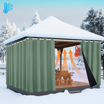 Outdoor Cold Proof Curtains to Reduce Noise Insulation Blackout, Cold Proof Outdoor Curtains