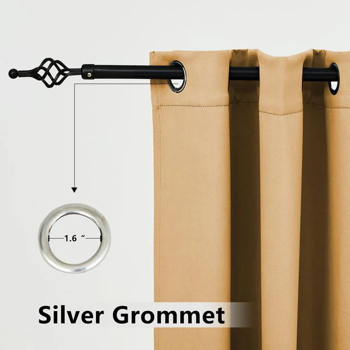 Deck Curtains With Grommets Top, Waterproof Deck Curtains, Grommets Top Deck Curtains, 1 Pcs