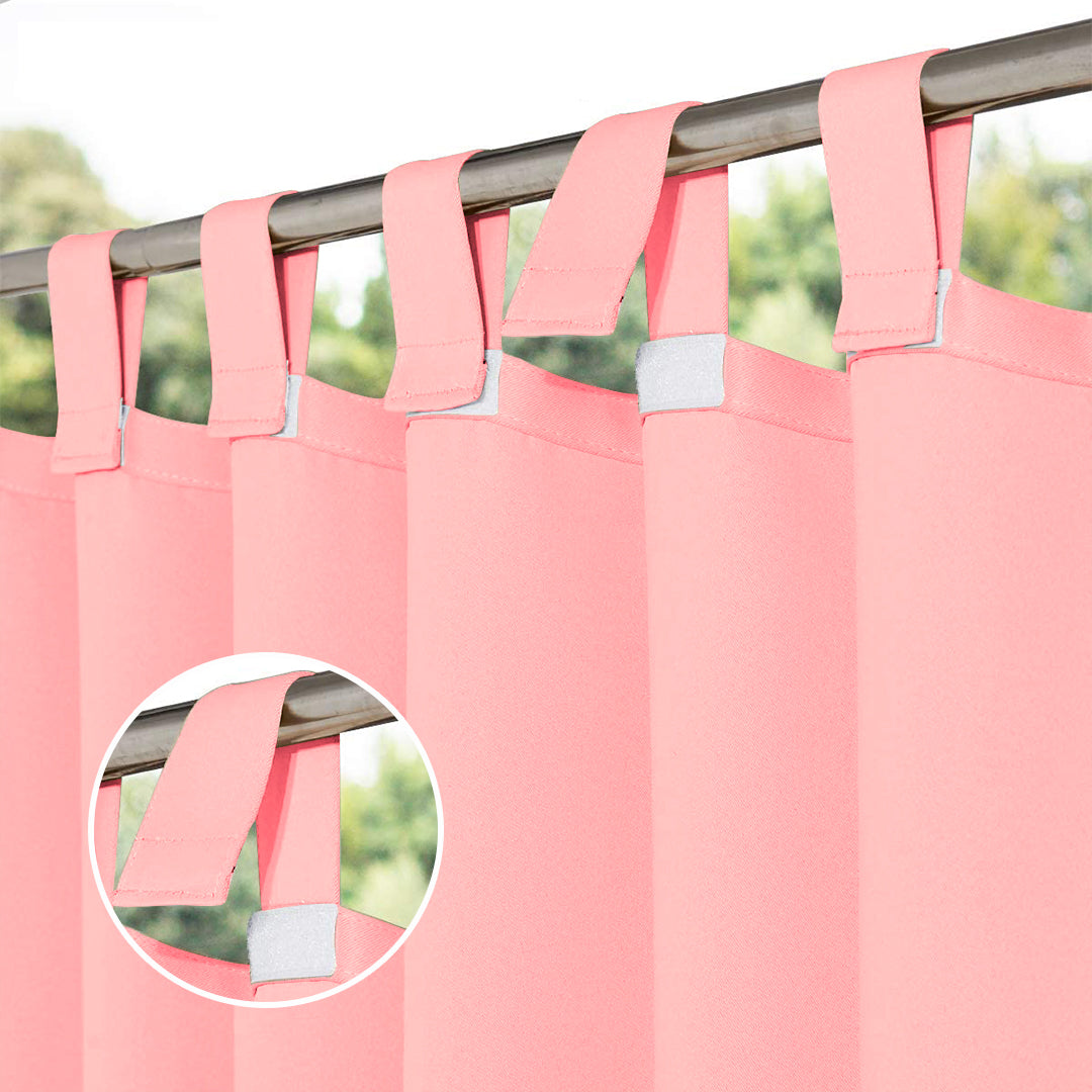Patio Curtains With Velcro Tab Top, Outdoor Patio Curtains, Waterproof Patio Curtains, 1 Pcs